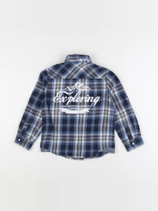 Vertbaudet - chemise imprimé au dos bleu - 6 ans