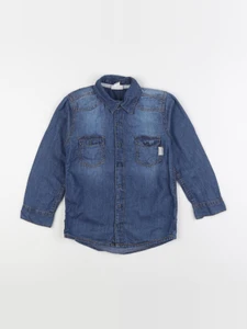 Vertbaudet - chemise imprimé au dos bleu - 6 ans
