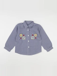 Vintage - chemise bleu - 6 ans