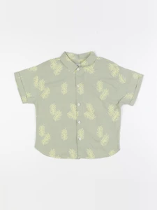 Zara - chemise jaune, vert - 4/5 ans