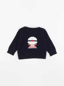 Jacadi - pull bleu - 6 mois
