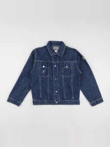 Vintage - veste imprimé au dos bleu - 10 ans