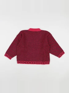 Vintage - pull rose, noir - 5 ans
