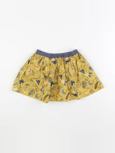 Vertbaudet - jupe réversible bleu, jaune - 5 ans