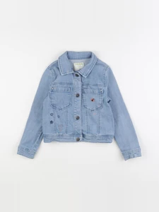 Vertbaudet - veste imprimé au dos bleu - 6 ans