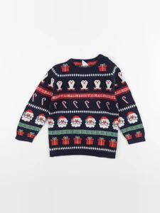 H&M - pull bleu - 18/24 mois