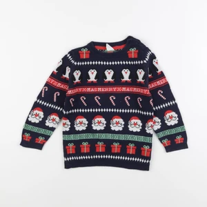H&M - pull bleu - 18/24 mois