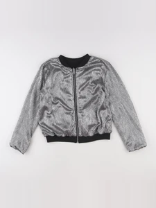 IKKS - veste réversible noir, argent - 12 ans