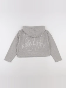 IKKS - sweat imprimé au dos beige, gris - 10 ans