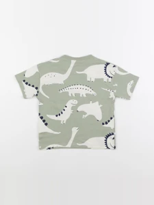H&M - tee-shirt blanc, vert - 12/18 mois