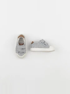 Vertbaudet - tennis à scratch/ lacets gris - pointure 19