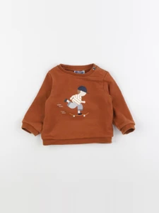 Jacadi - sweat marron - 12 mois