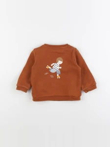 Jacadi - sweat marron - 12 mois