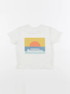Zara - tee-shirt imprimé au dos beige - 3/6 mois
