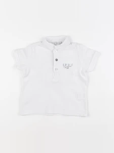 IKKS - polo imprimé au dos blanc - 12 mois