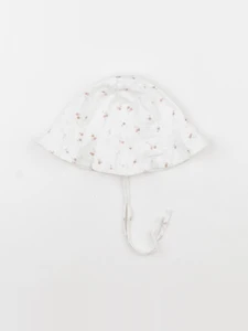 H&M - chapeau blanc - 12/18 mois