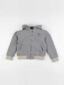 IKKS - veste réversible, doublé beige, gris - 8 ans