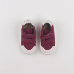 Vertbaudet - tennis à scratch/ lacets violet - pointure 23