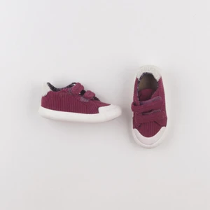 Vertbaudet - tennis à scratch/ lacets violet - pointure 24