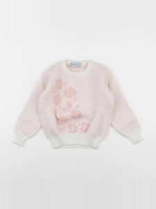 Vintage - pull rose - 4 ans