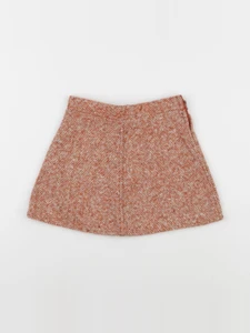 Vintage - jupe en tweed orange - 3/4 ans