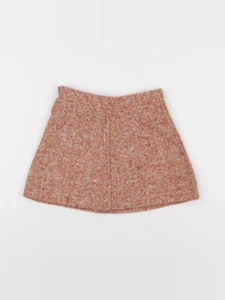 Vintage - jupe en tweed orange - 3/4 ans