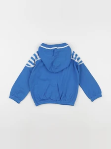 Vintage - gilet blanc, bleu - 4 ans