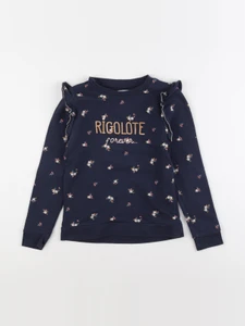 Vertbaudet - sweat bleu - 8 ans