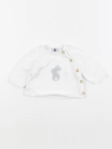 La manufacture de layette - sweat rose - 1 mois