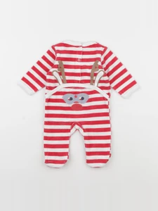 Vertbaudet - pyjama velours rouge - 3 mois