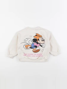 Zara - sweat imprimé au dos beige - 18 mois
