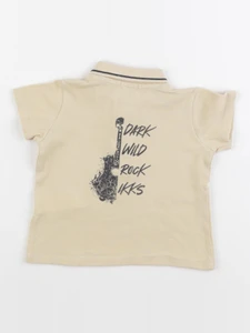 IKKS - polo imprimé au dos beige - 6 mois