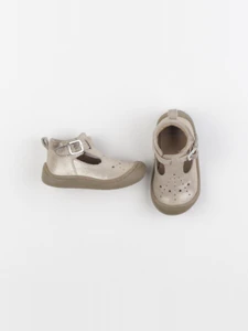 Vertbaudet - derbies beige, bronze - pointure 19