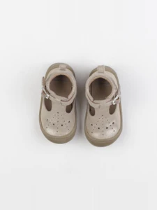 Vertbaudet - derbies beige, bronze - pointure 19