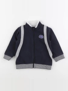 IKKS - sweat imprimé au dos bleu, gris - 18 mois