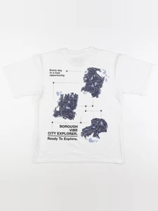 Zara - tee-shirt imprimé au dos blanc - 11/12 ans