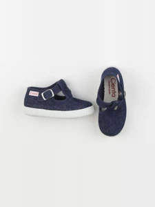 Cienta - tennis à scratch/ lacets bleu - pointure 22
