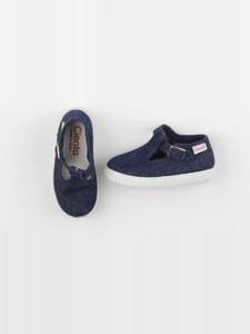 Cienta - tennis à scratch/ lacets bleu - pointure 22
