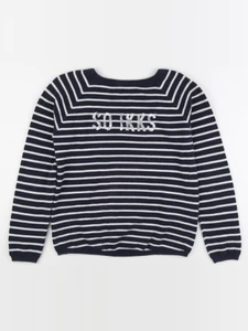 IKKS - pull blanc, bleu - 12 ans