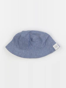 Vertbaudet - chapeau blanc, bleu - 12/18 mois