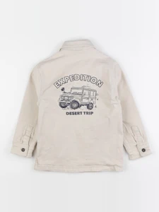 Vertbaudet - veste imprimé au dos beige - 5 ans