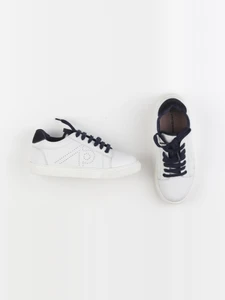 Vertbaudet - tennis à scratch/ lacets blanc - pointure 34