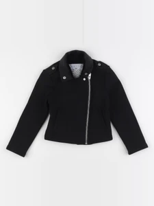 IKKS - veste doublé, imprimé au dos noir - 4 ans