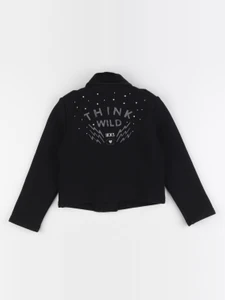 IKKS - veste doublé, imprimé au dos noir - 4 ans