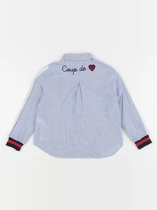 IKKS - chemise imprimé au dos bleu, blanc - 4 ans