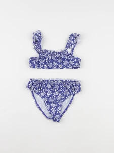 Vertbaudet - maillot de bain bleu, blanc - 3 ans