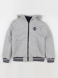 IKKS - veste réversible bleu, gris - 12 ans