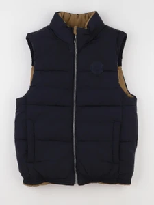 IKKS - doudoune réversible bleu, marron - 12 ans