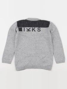 IKKS - gilet imprimé au dos gris - 3 ans