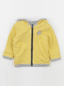 IKKS - sweat réversible jaune - 18 mois